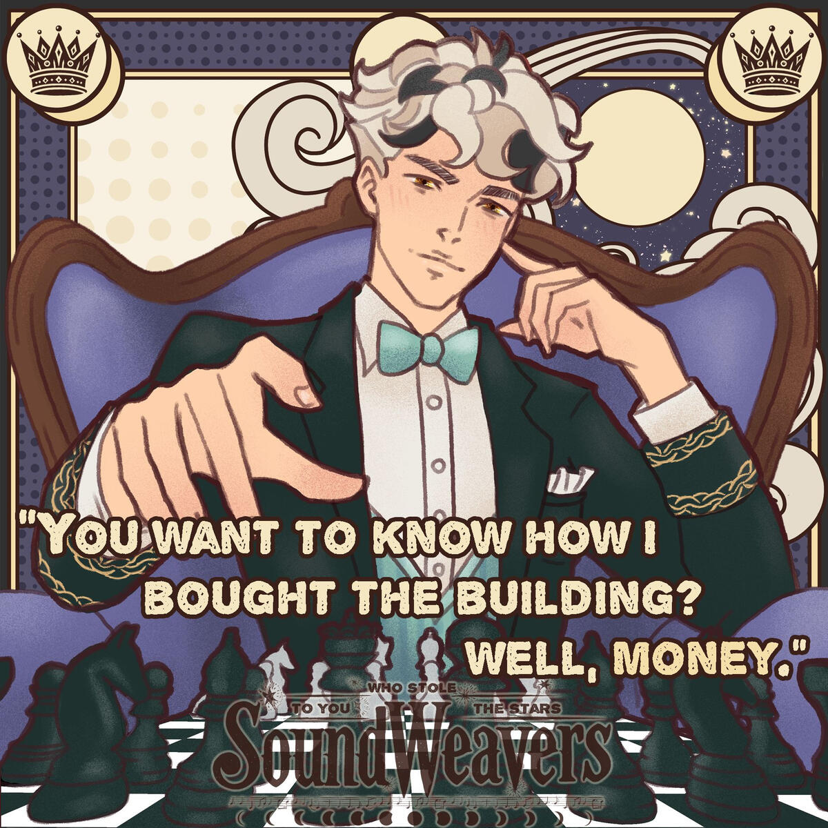 “You want to know how I bought the building? Well, money.”